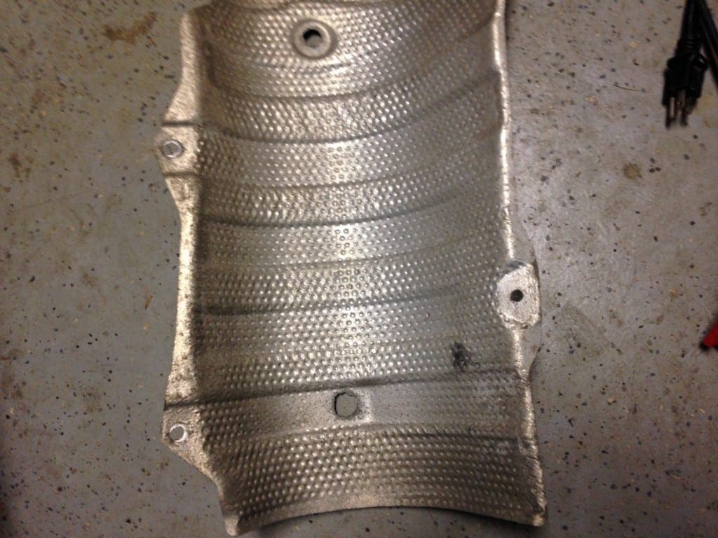 2004 2009 Gen II Prius Heat Shield Mounts over Muffler Rattle